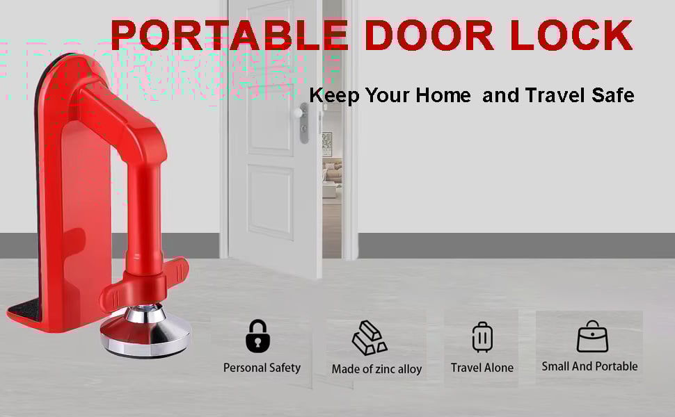 ‼️Portable Alarm Door Stopper
