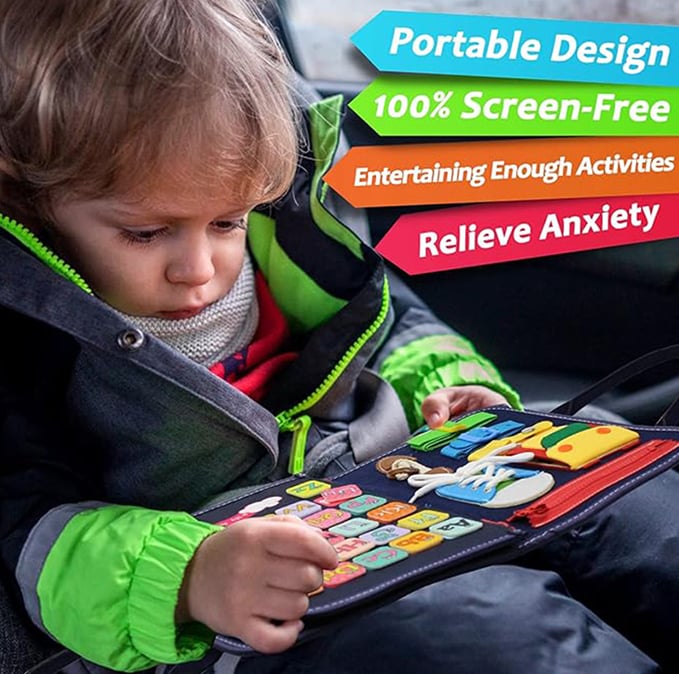 👼Felt Learning Board Busy Board🦖