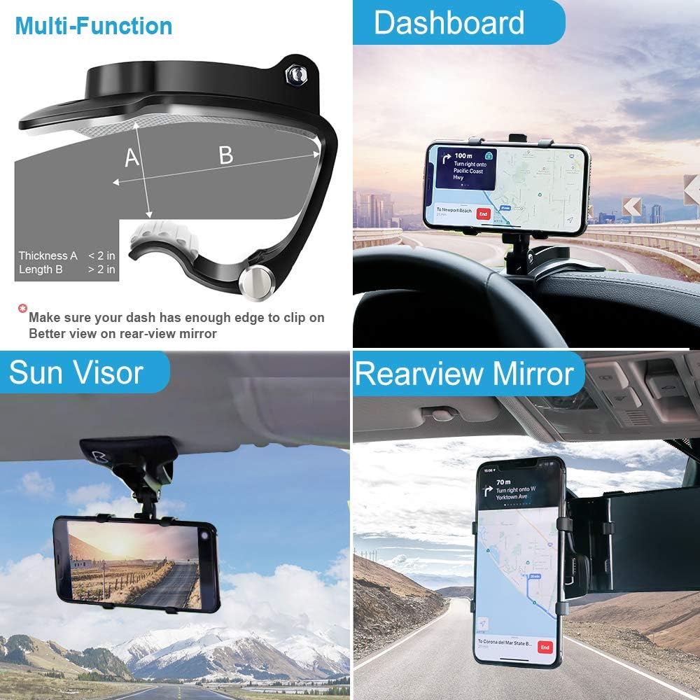 👍2025 Real Upgrade🔥Multifunctional Car Dashboard Cell Phone Holder