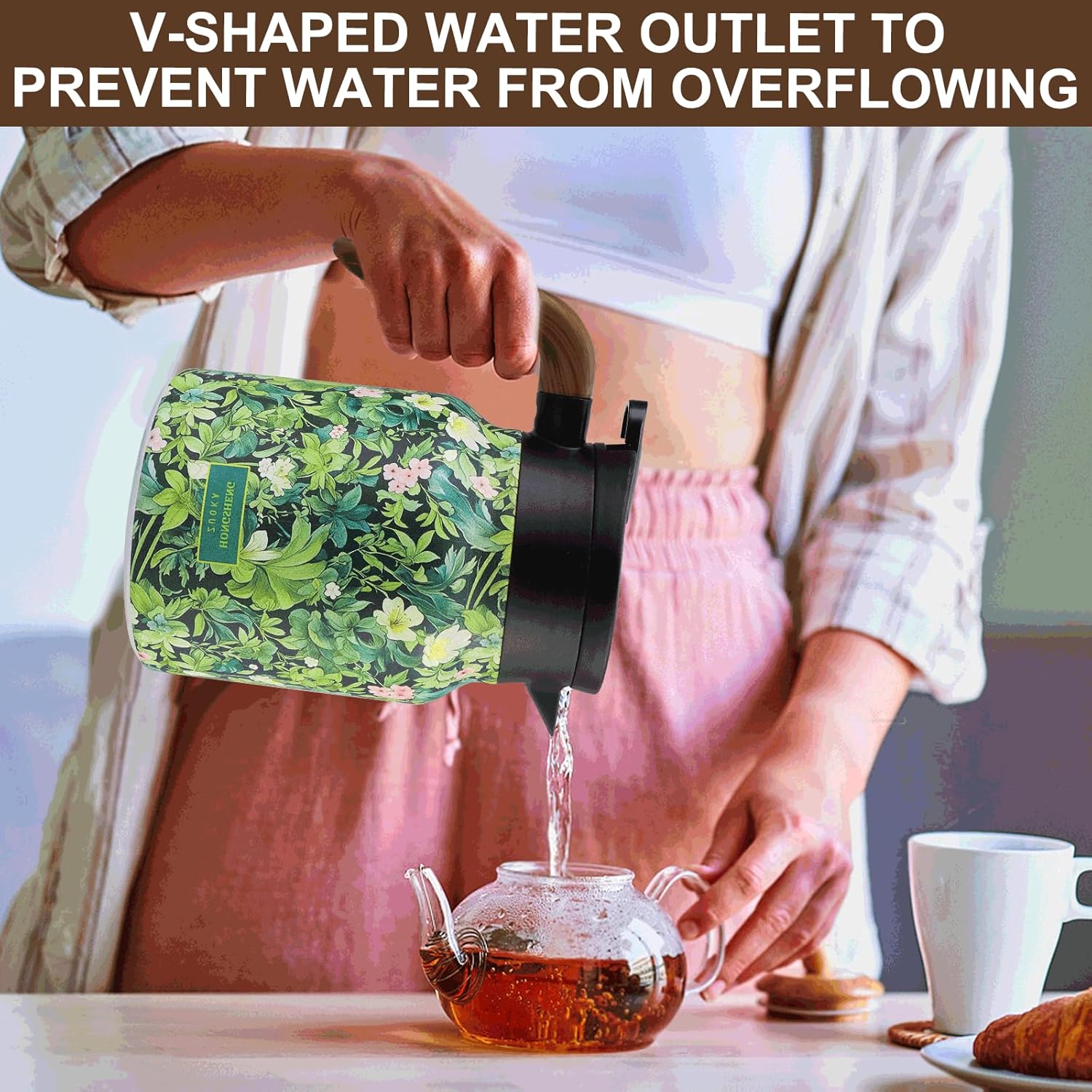 🔥Last Day Sale 49% OFF✨Vintage Floral Pattern Tea Thermos – Built-In Infuser