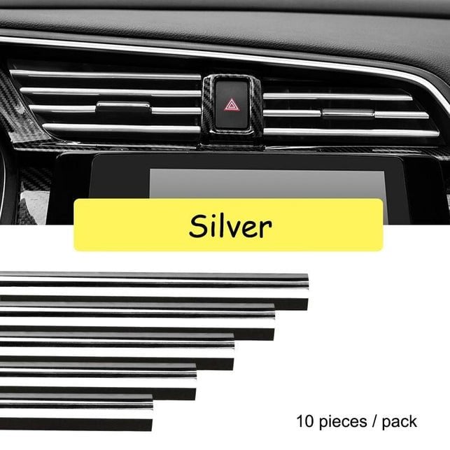 ✨Chrome Styling Moulding Car Air Vent Trim Strip🚗