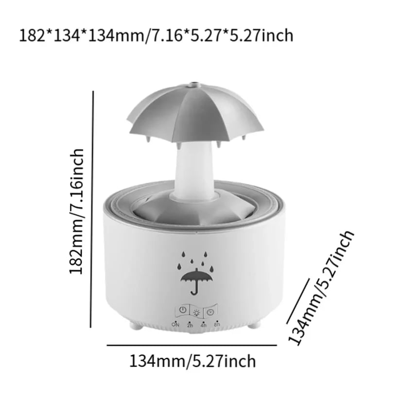 ☂️Rain Umbrella Humidifier & Aroma Diffuser with Soothing Rain Sounds💦