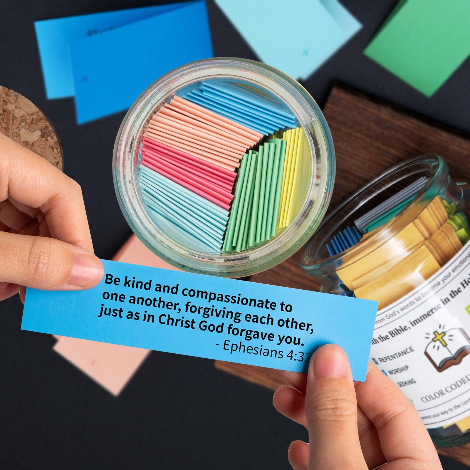 ✝️Handmade Inspire Bible Verses Jar