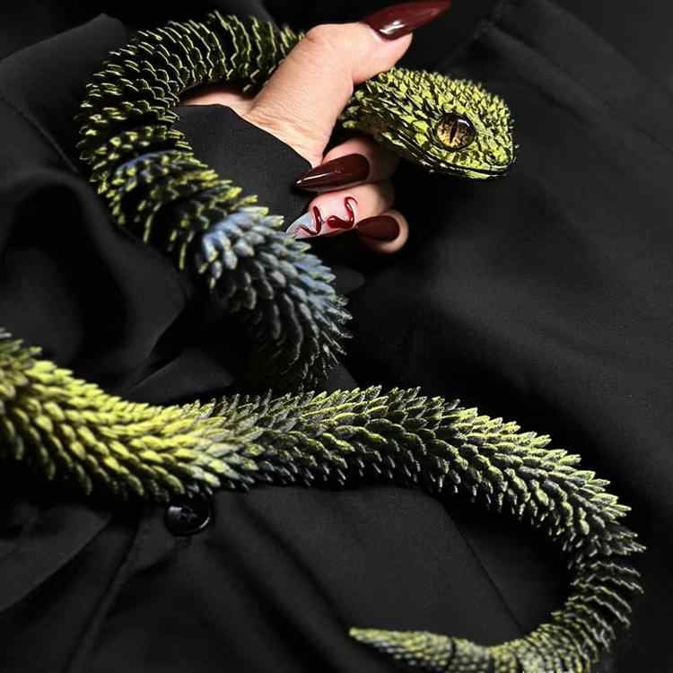 🎁3d Printed Articulated Bush Viper Snake🐍