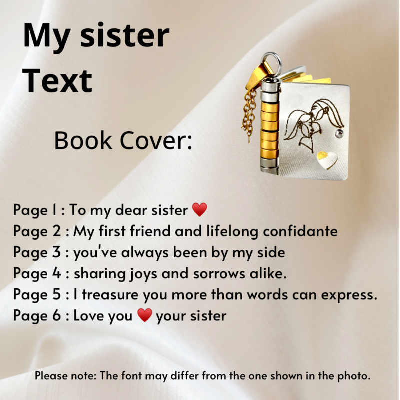 💖Hand Engraved Flip Book Necklace👩‍❤️‍👨