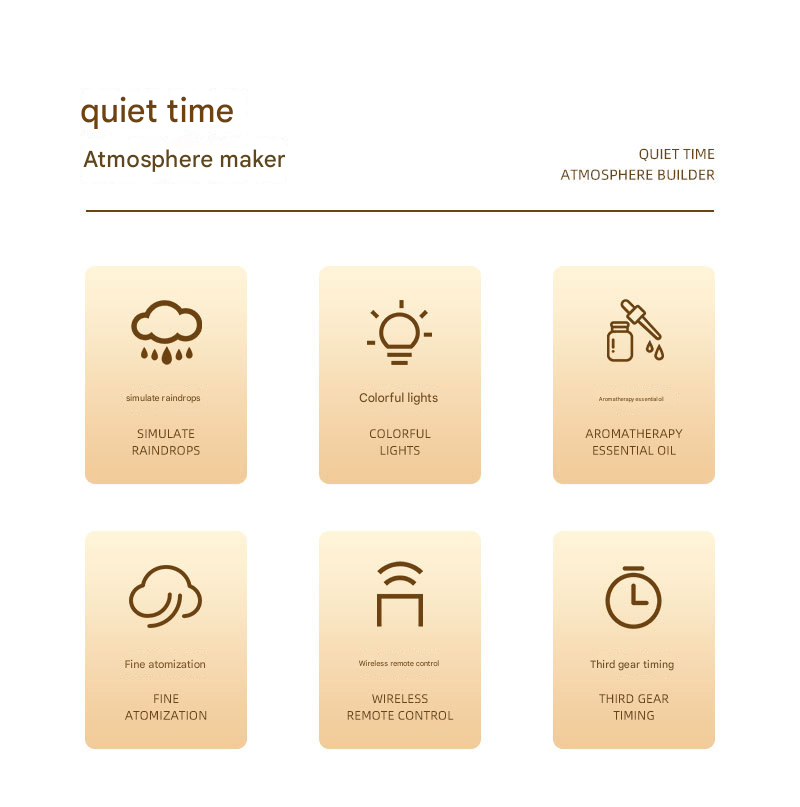 ☂️Rain Umbrella Humidifier & Aroma Diffuser with Soothing Rain Sounds💦