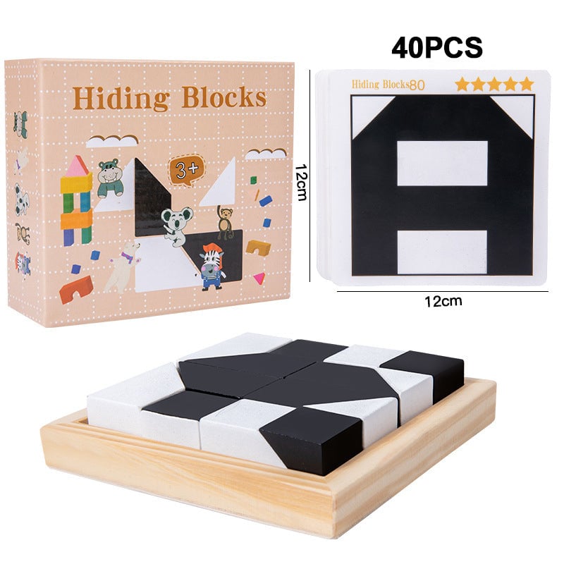 🌟Last Day Promotion 50% OFF🌟-Puzzles Hidden Building Blocks Puzzles Toys