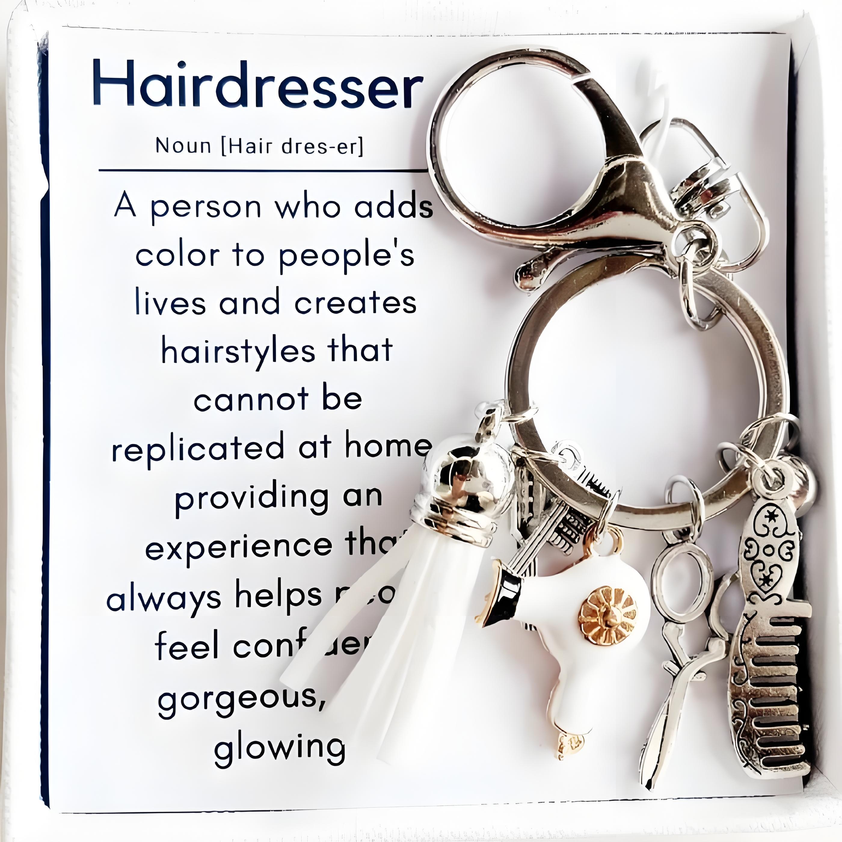 🎁💕Hairstylist Gift Keychain