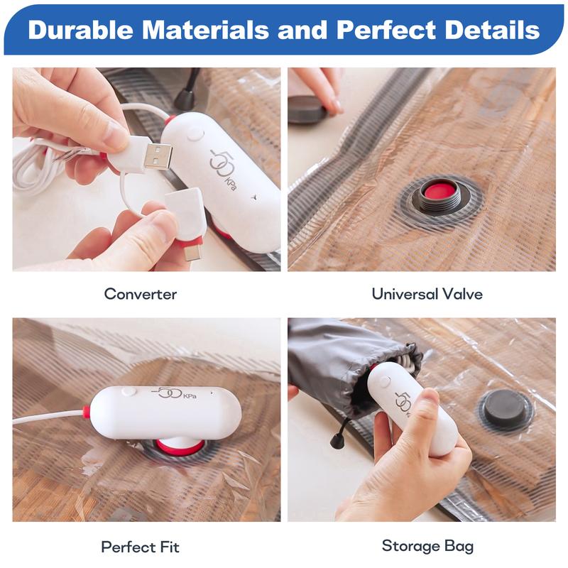 🧳✨Lightweight Travel Vacuum Bags with USB Electric Pump