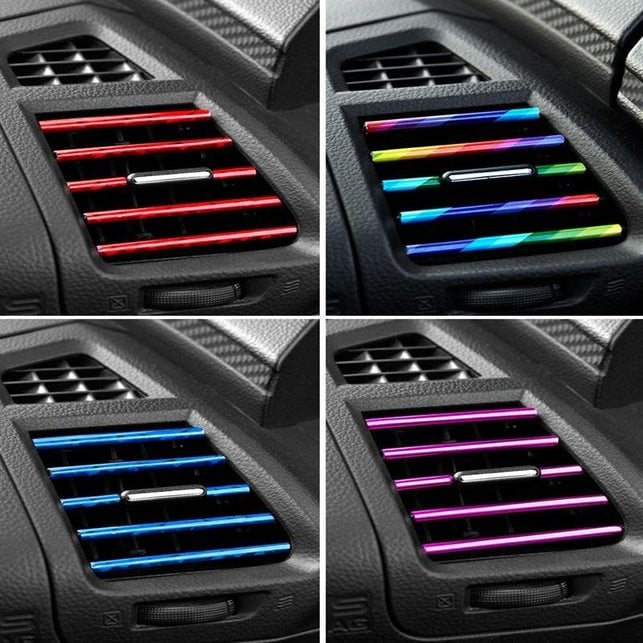 ✨Chrome Styling Moulding Car Air Vent Trim Strip🚗