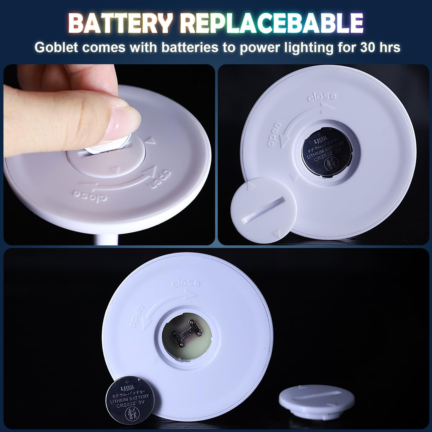 🥂LED Light Up Cups Wine Champagne Glass