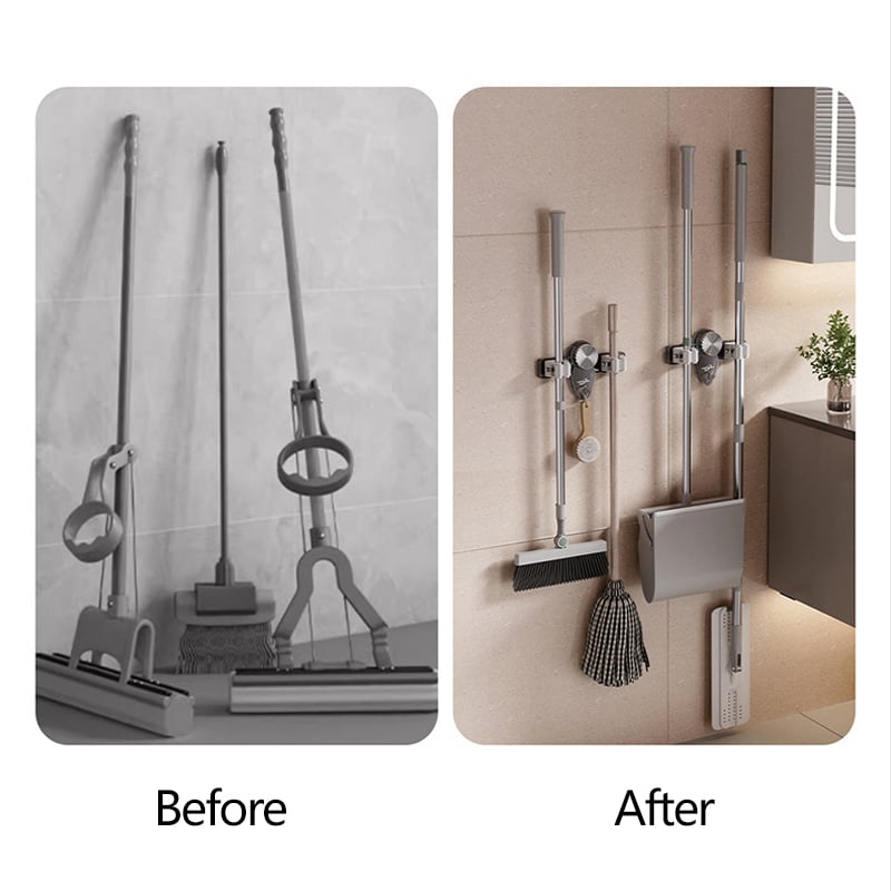 🎁Last Day Promotion 49%OFF🔥3 IN 1 Broom Holder Mop Hanger