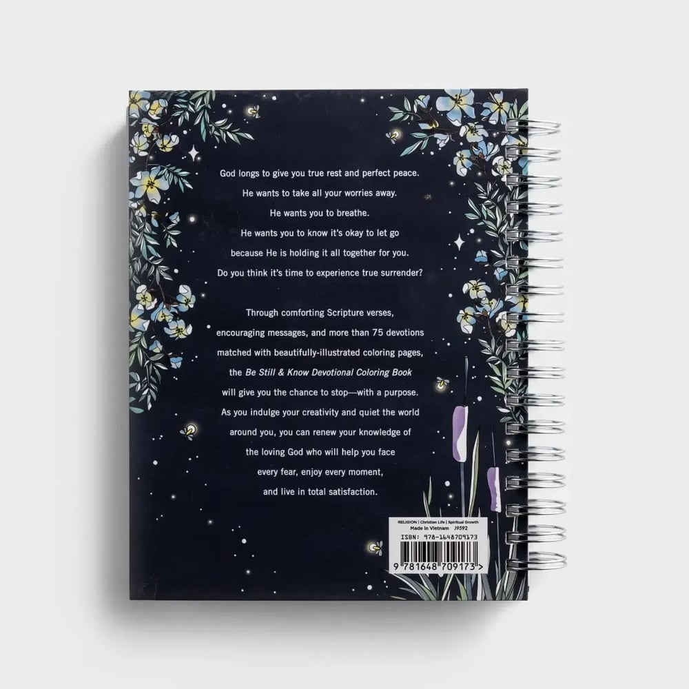 ➕️Be Still & Know: Devotional Coloring Book for mindfulness and creativity(Hardcover)