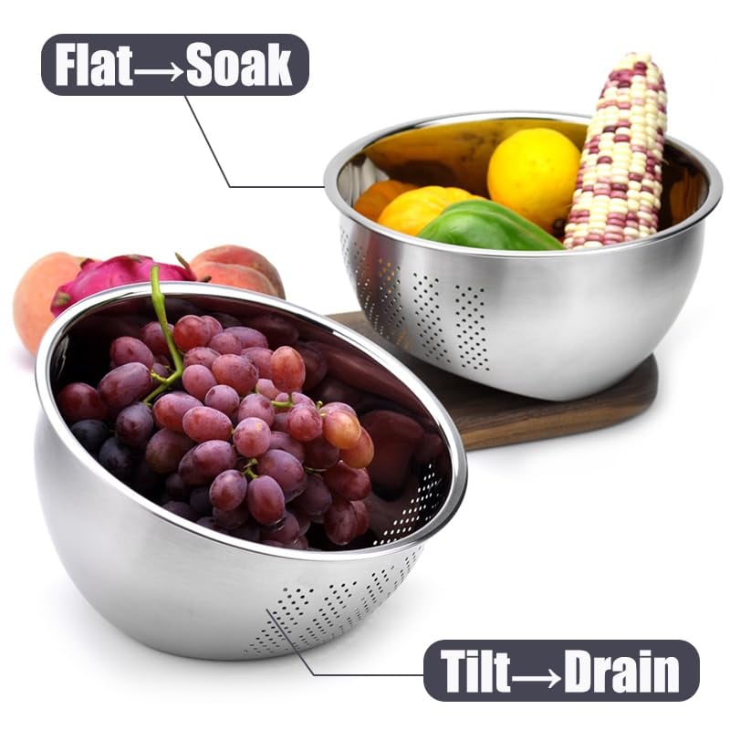 🍇🍎Rice Washer Strainer Bowl🍚