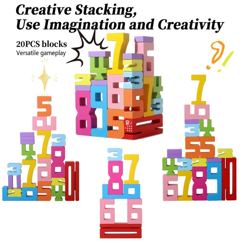 📢New Exclusive Flash Sale 49% OFF 🎁Wooden Number Building Block