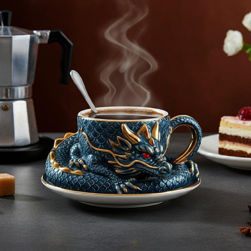 🎁LAST DAY 50% OFF - 🐉☕️Dragon Shaped Coffee Cup