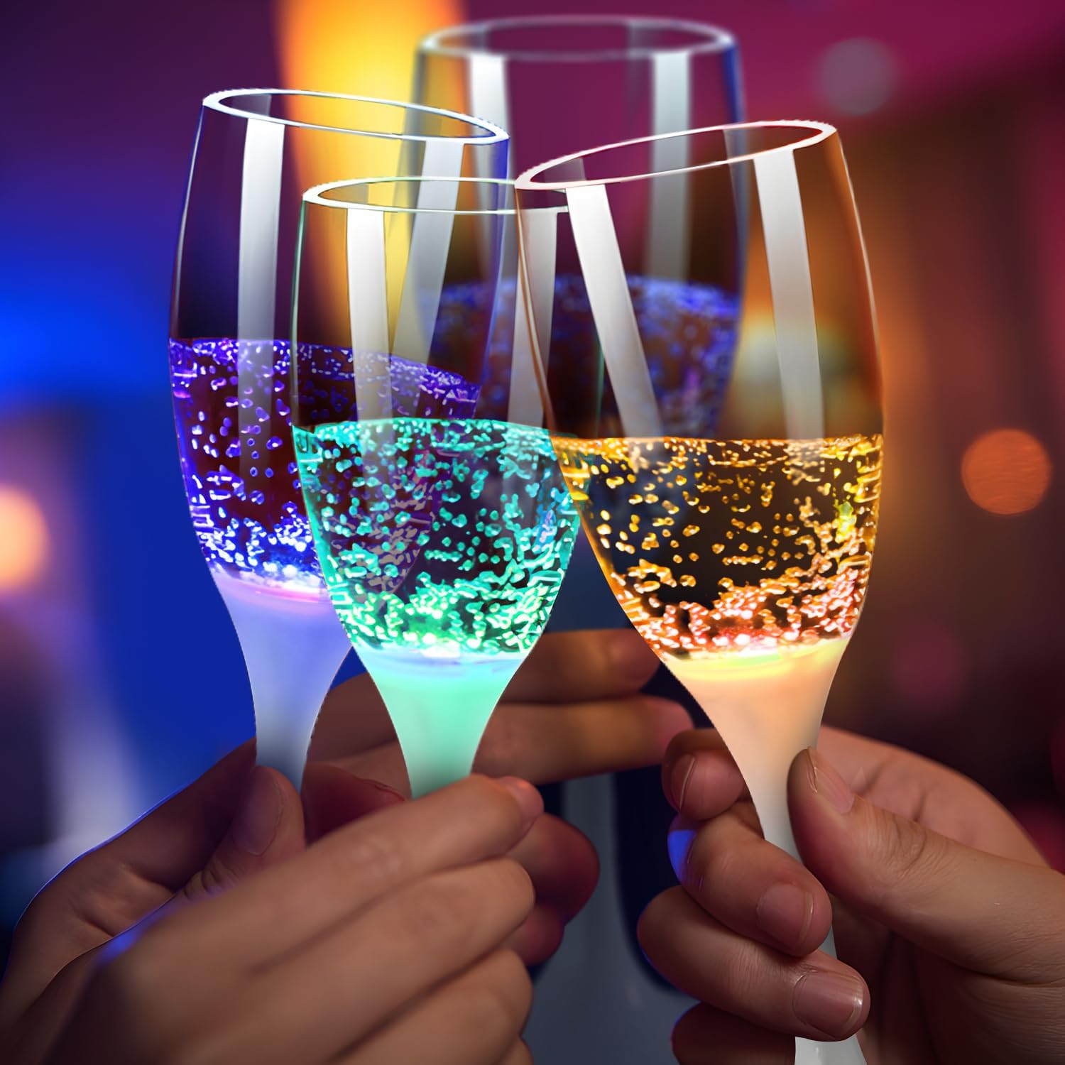 🥂LED Light Up Cups Wine Champagne Glass