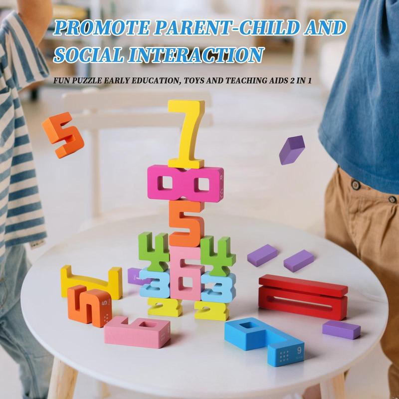 📢New Exclusive Flash Sale 49% OFF 🎁Wooden Number Building Block