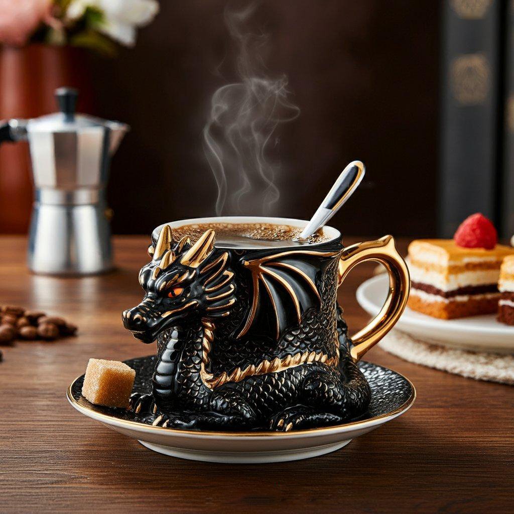 🎁LAST DAY 50% OFF - 🐉☕️Dragon Shaped Coffee Cup