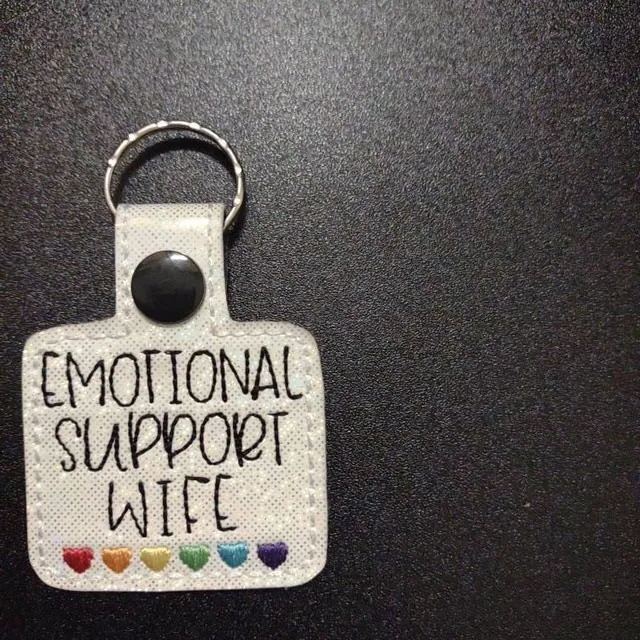 💖Emotional Support Coworker Keychain