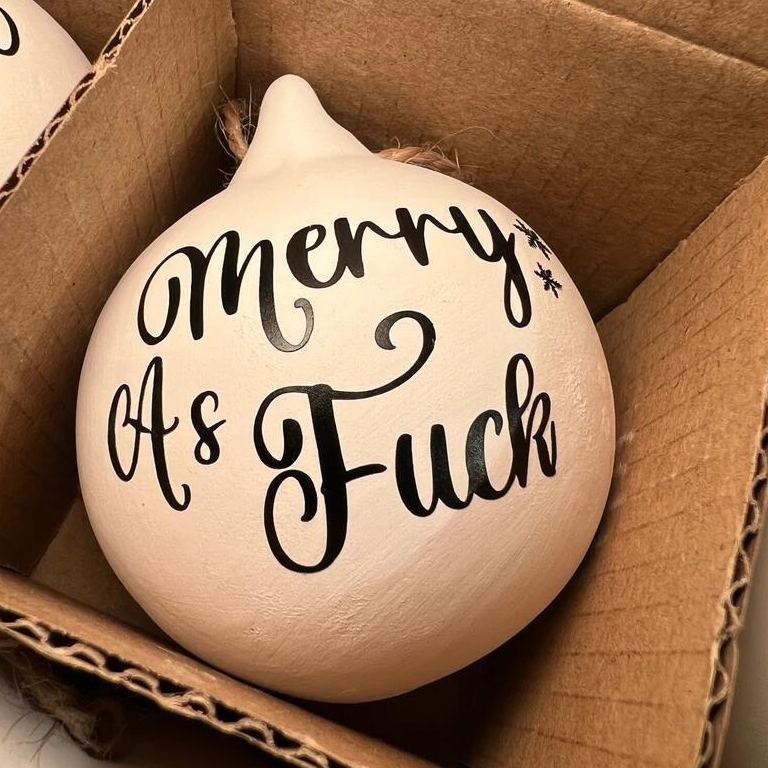 🎄 Early Christmas Sale-🎁Christmas Funny Offensive Bauble-Rude Baubles