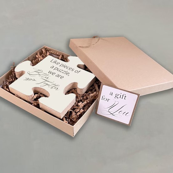 Puzzle Piece Thank You Gift Box