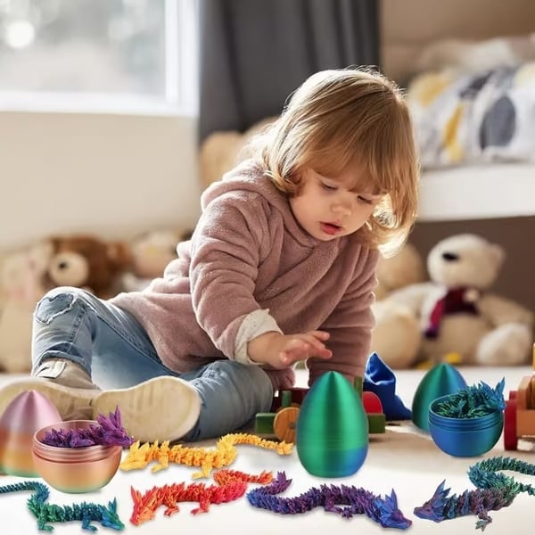 Dragon 🏆LAST DAY SALE 49% OFF🐉3D-Printed Articulated Crystal Dragon