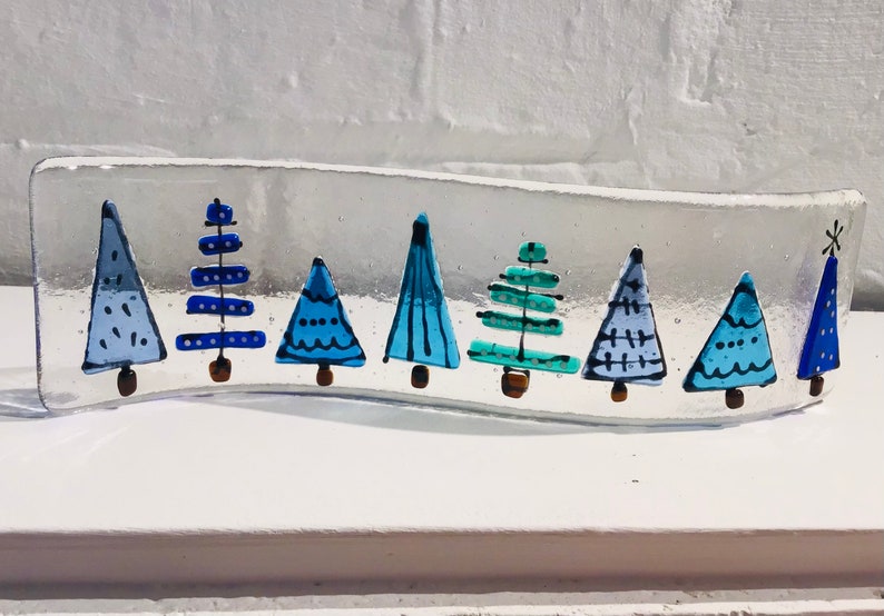 Fused Glass Christmas Tree Curve