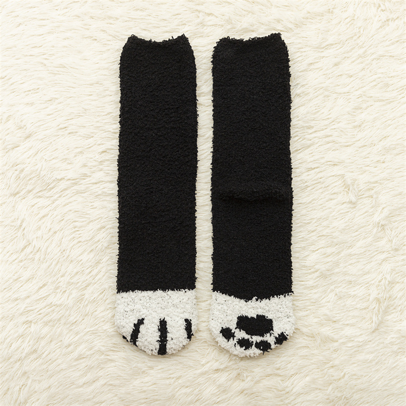 Women's Cozy Cartoon Cat Claw Slipper Sock