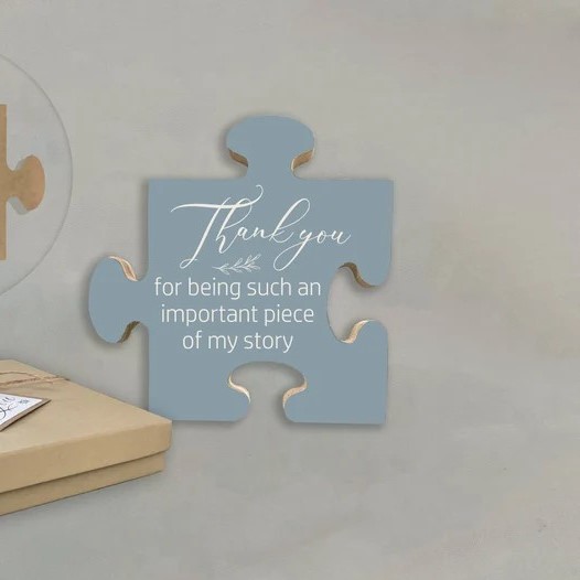 Puzzle Piece Thank You Gift Box