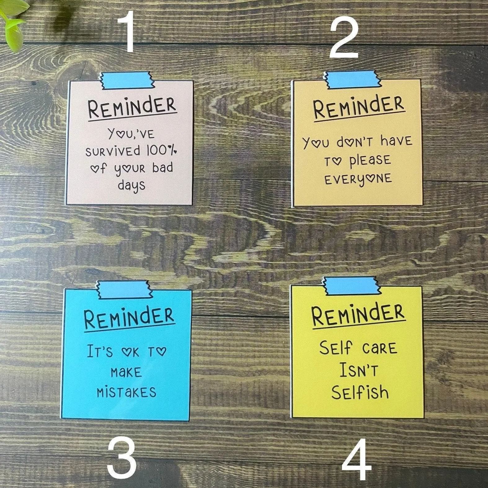 Mental Health Sticky Note Stickersset of 12