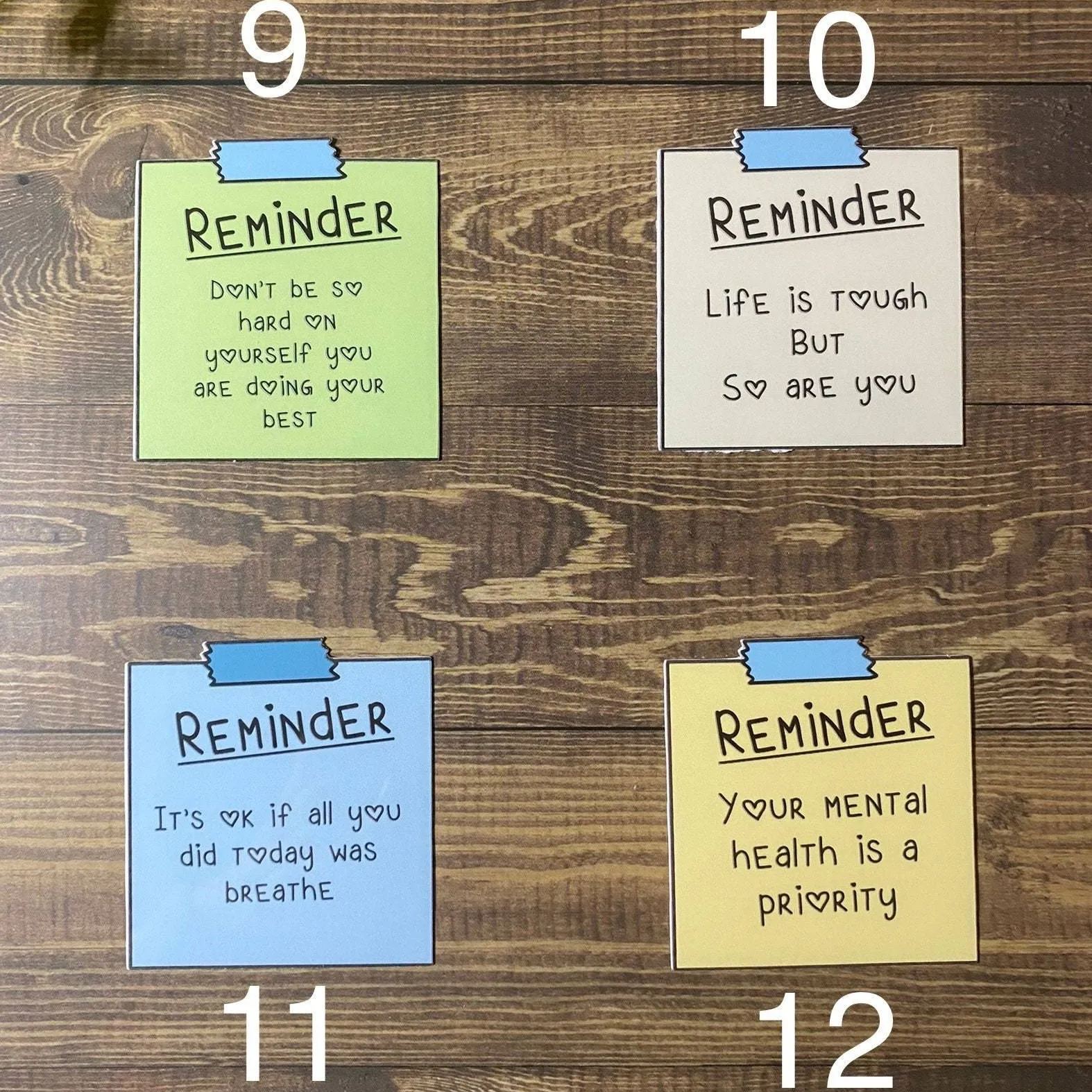 Mental Health Sticky Note Stickersset of 12