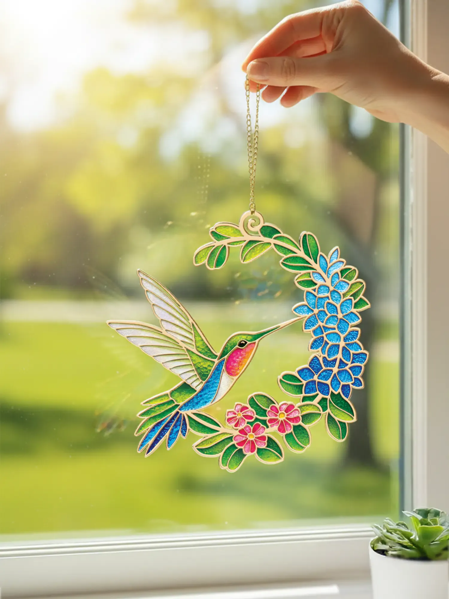🎁Mother's Day Save 50% Off -- Hummingbird Oasis Suncatcher