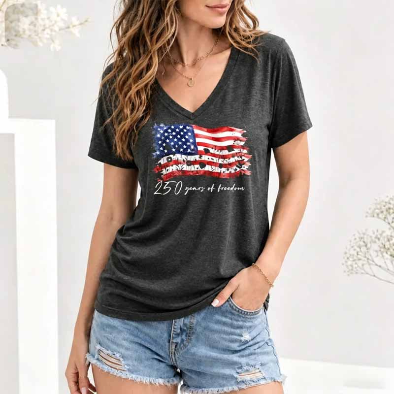 250 Years of Freedom Floral Shirt