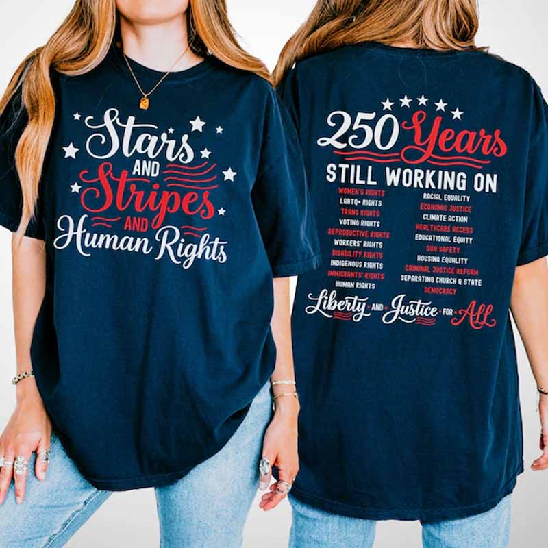 Stars and Stripes And Human Rights Shirt