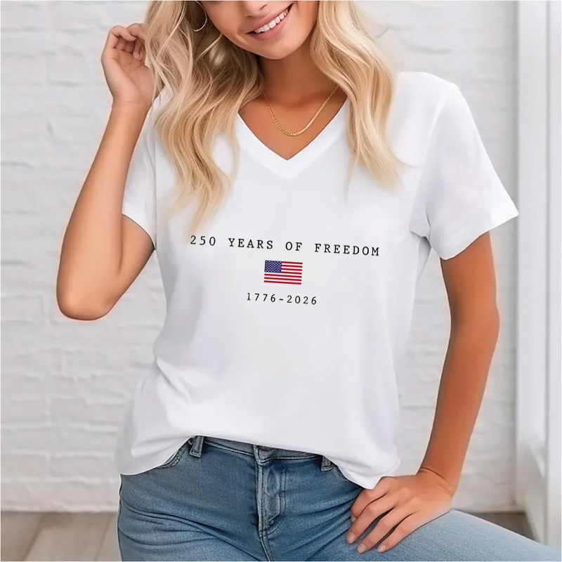 250 Years of Freedom V-Neck Shirt