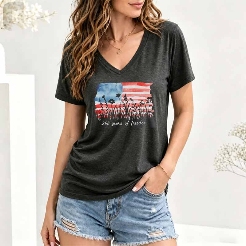 250 Years of Freedom Floral Shirt