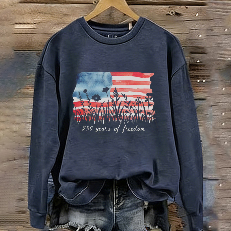 250 Years of Freedom Floral Sweatshirt