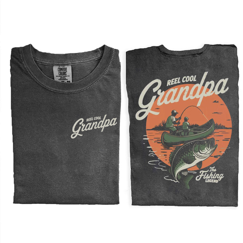 Reel Cool Grandpa Fishing Shirt