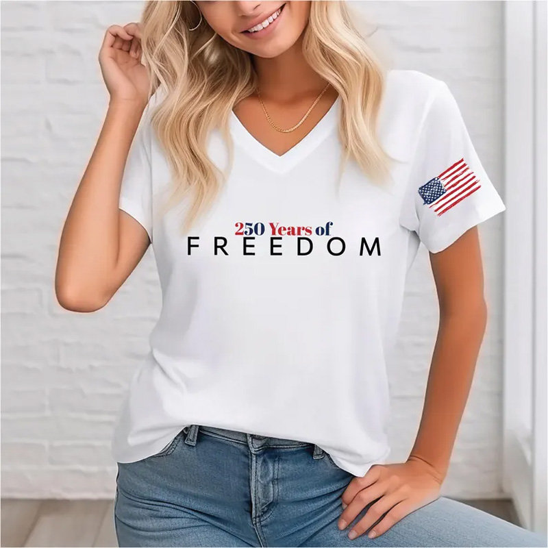 250 Years of Freedom V-Neck Shirt
