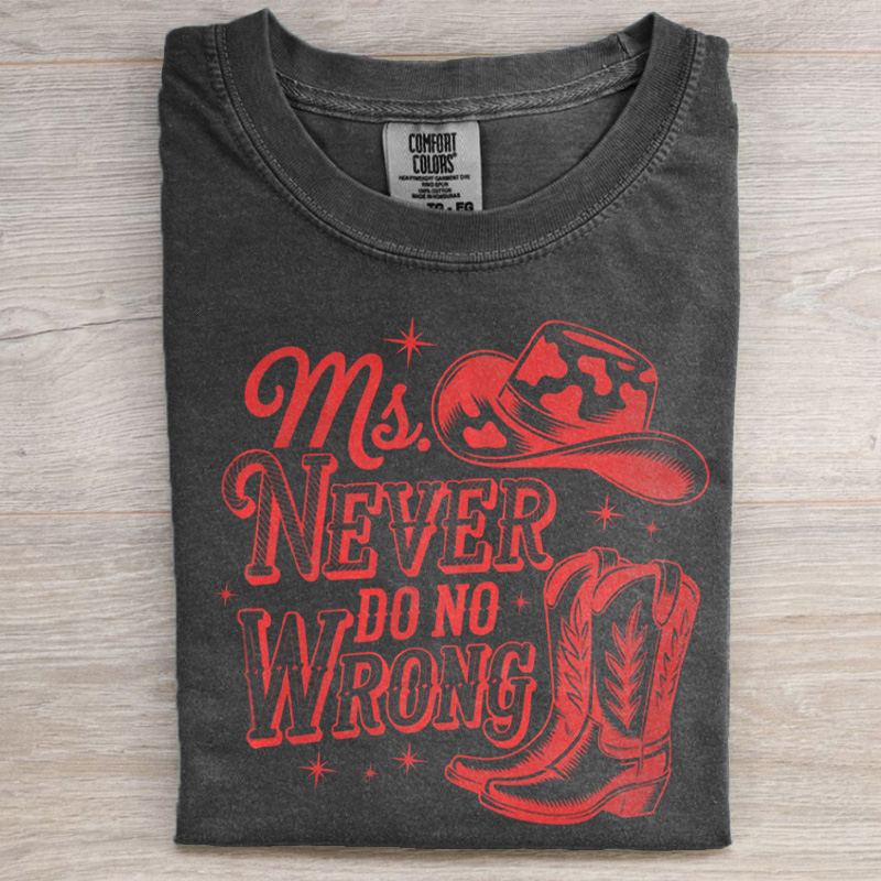 Western Never Do No Wrong Shirt