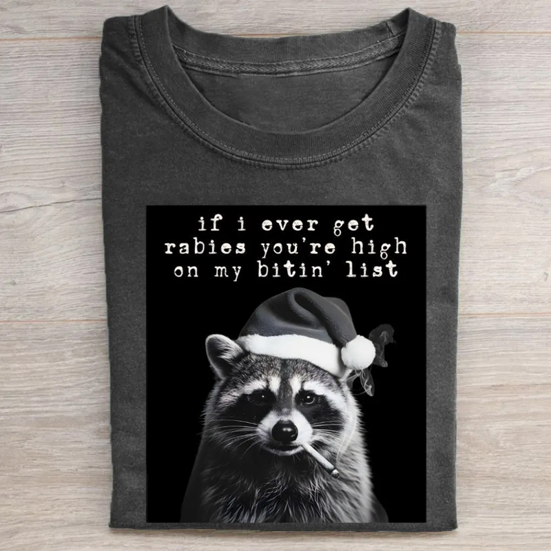 Smoking Animal Santa Meme Christmas Tshirt