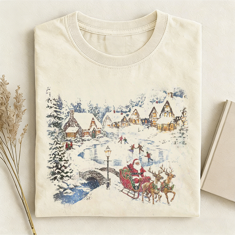 Vintage Santa 90s Christmas Tshirt