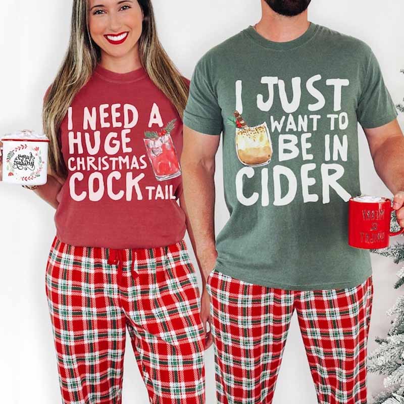 Matching Christmas Couple Unisex Shirts