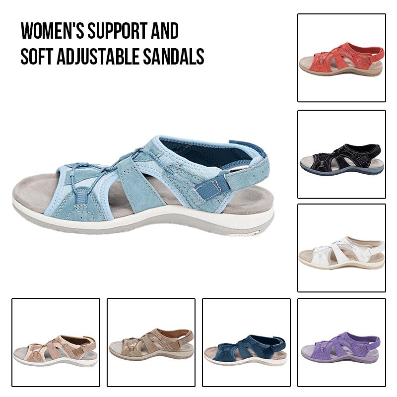 Glückbox™ Damen-Stütze und weich verstellbare Sandalen
