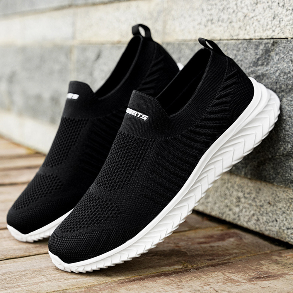 Glückbox™ 2022 Atmungsaktive Flyknit-Schuhe Modeleichte Slip-On-Sneaker für Herren