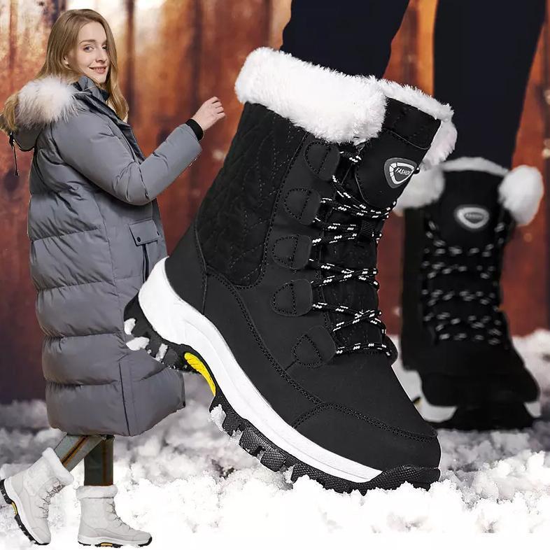 Glückbox™  Mode Frauen Stiefel Hohe Qualität Rutschfest Winter Schnee Stiefel