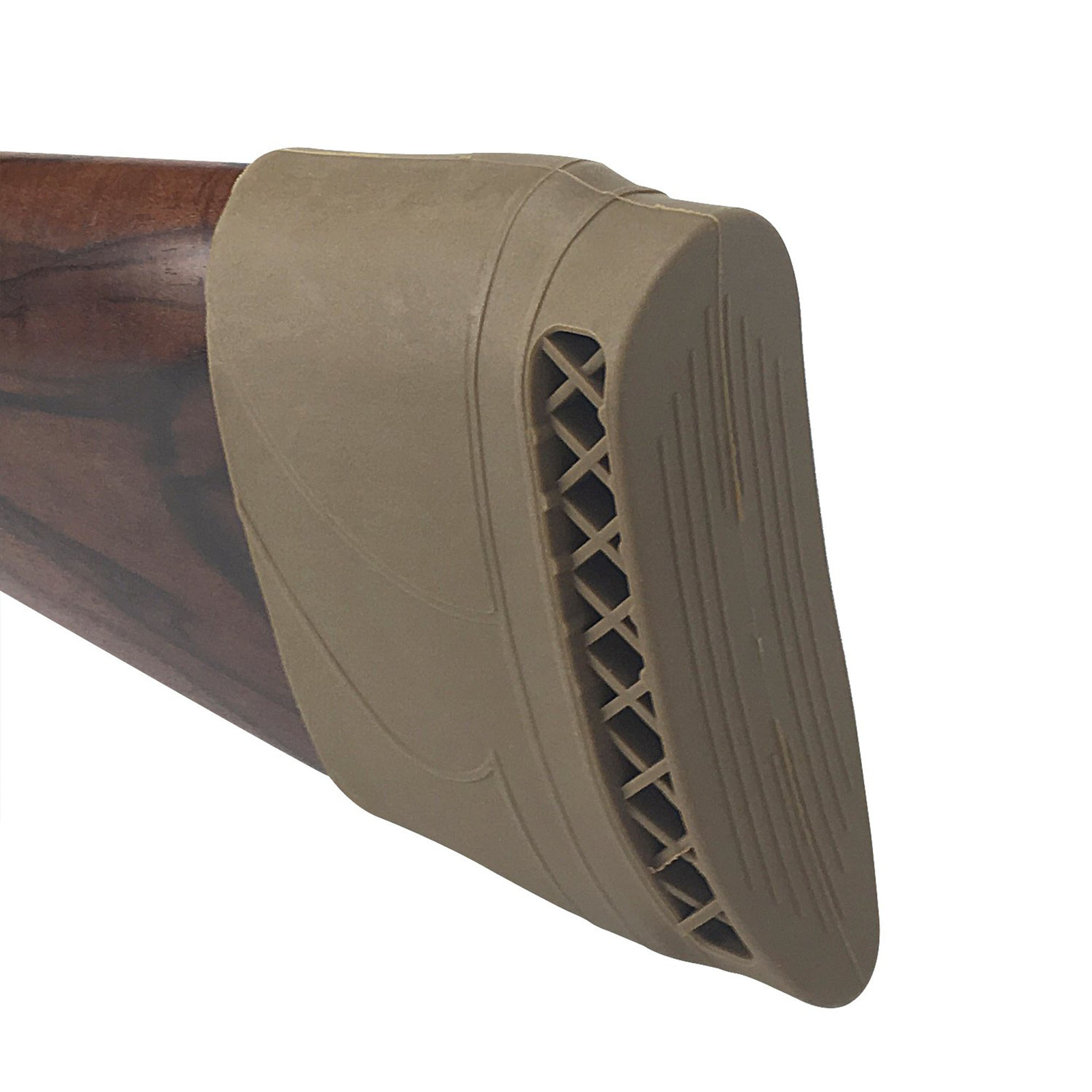 Brown Slip-on Rifle Buttstock Rubber Plate Non-slip Shotgun Recoil Pad