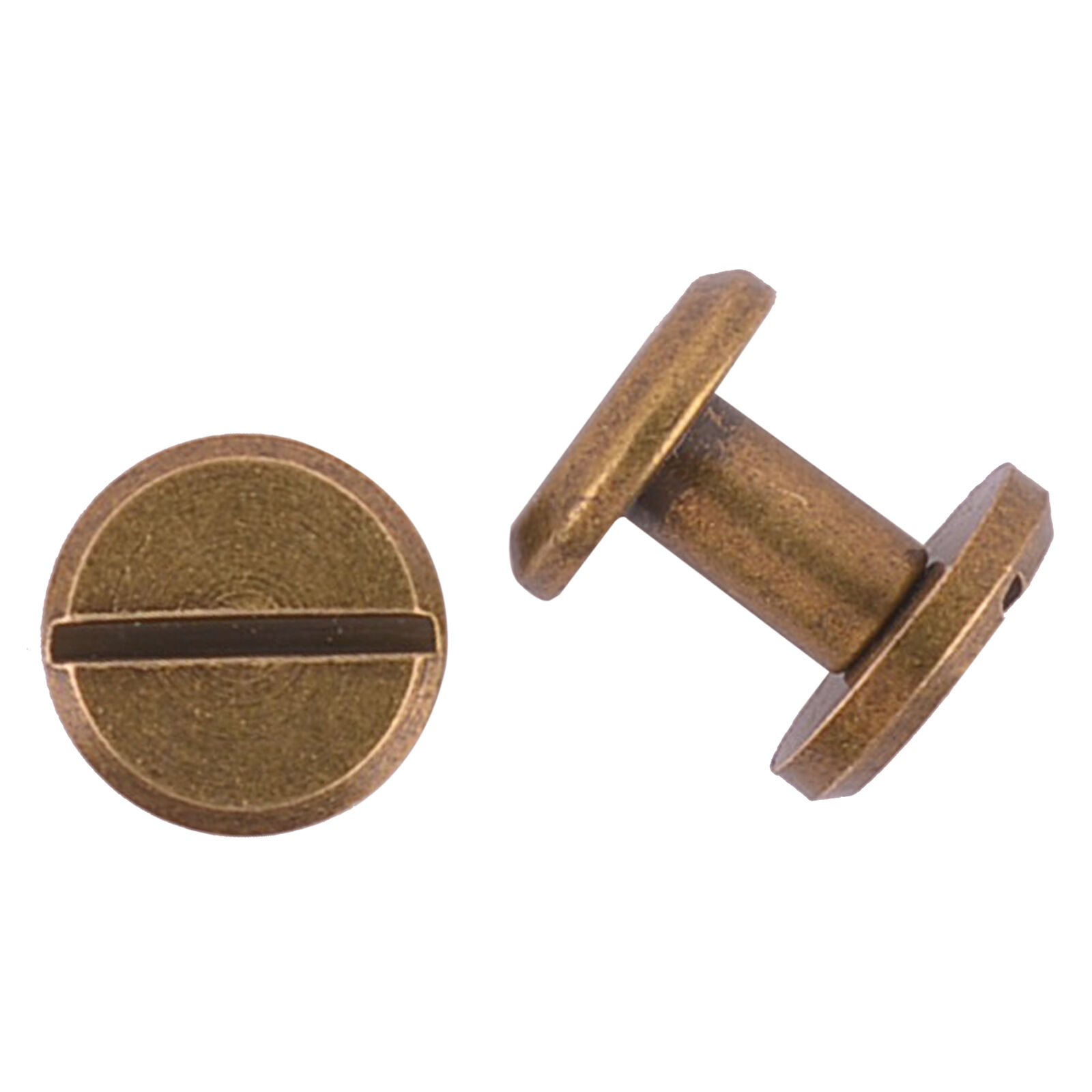 2pcs Brass Chicago Screws Bronze Stud Clips for Gun Holsters and Rifle Slings
