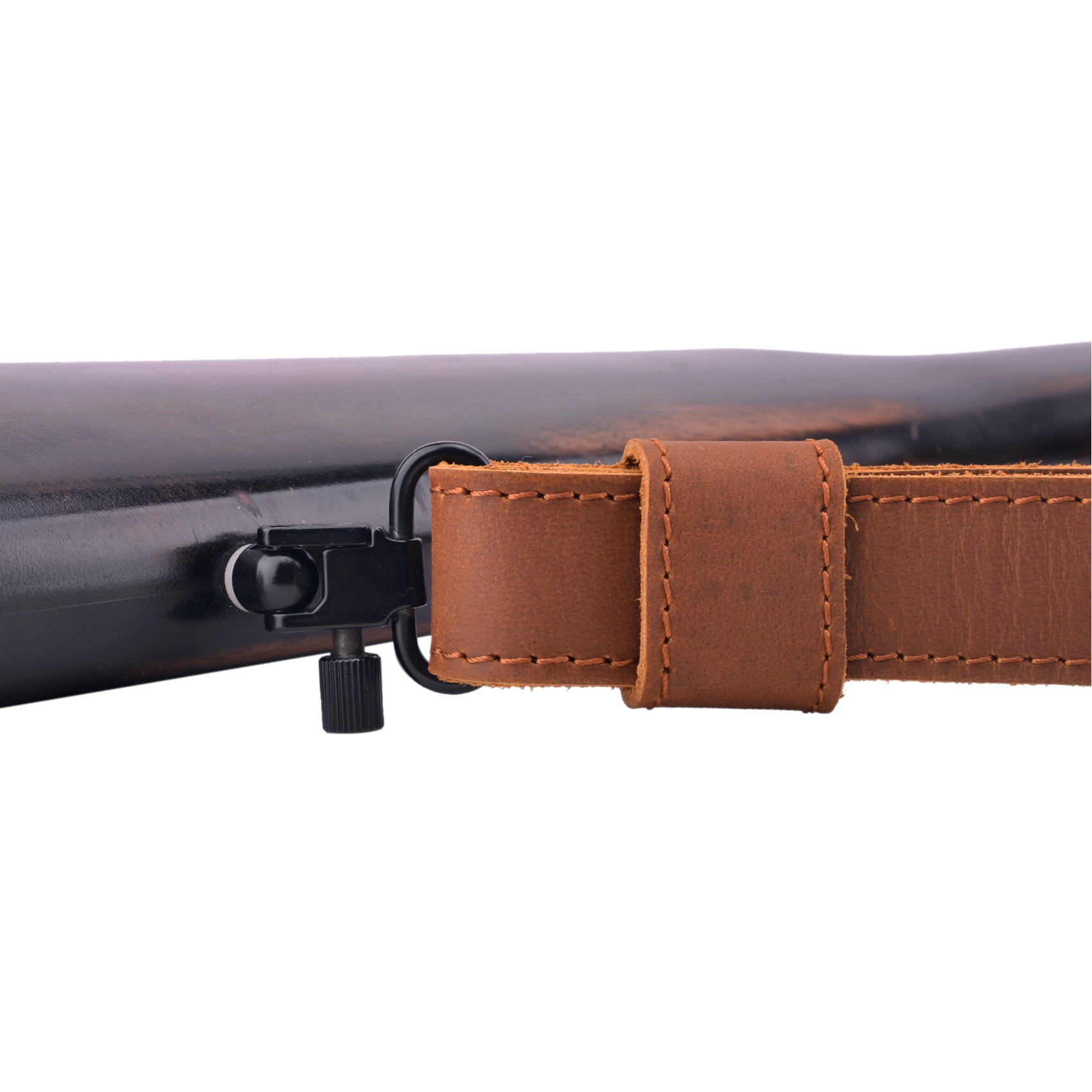 Cowhide Suede Leather Rifle Sling Shotgun Shoulder Strap Hunting Accessory